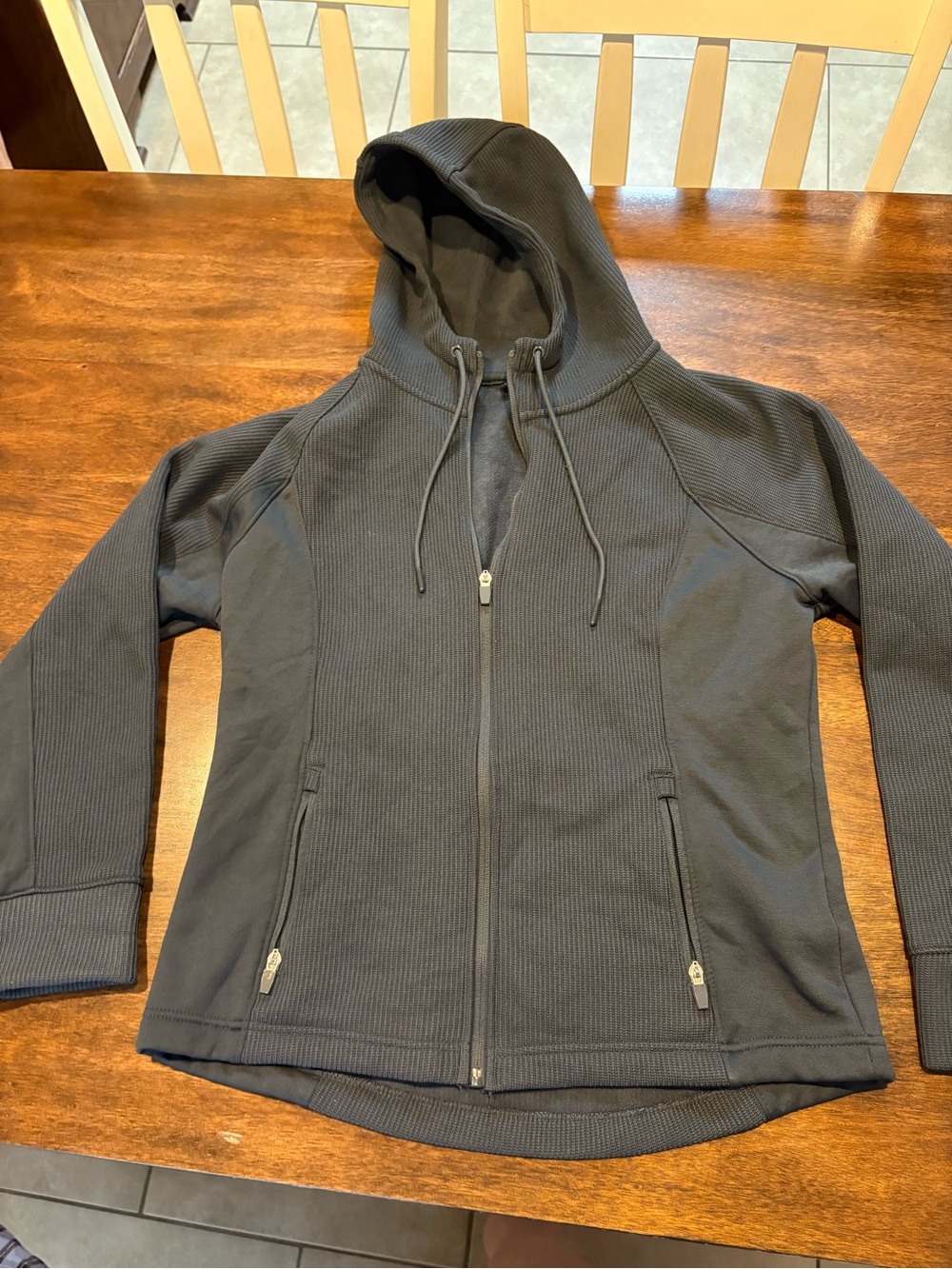 Swiss Tech Black Hooded Zip Utility Jacket